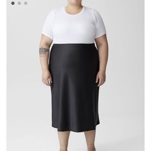 Universal Standard CeeCee Midi Bias Skirt - Black